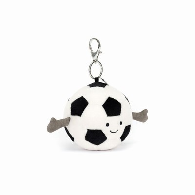 Jellycat Amuseables Sports Football Bag Charm New Zealand | PRQCZ6390